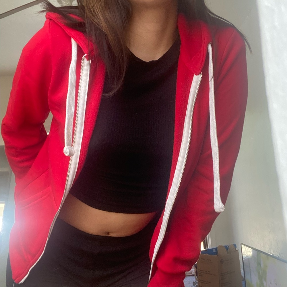 Red hoodie